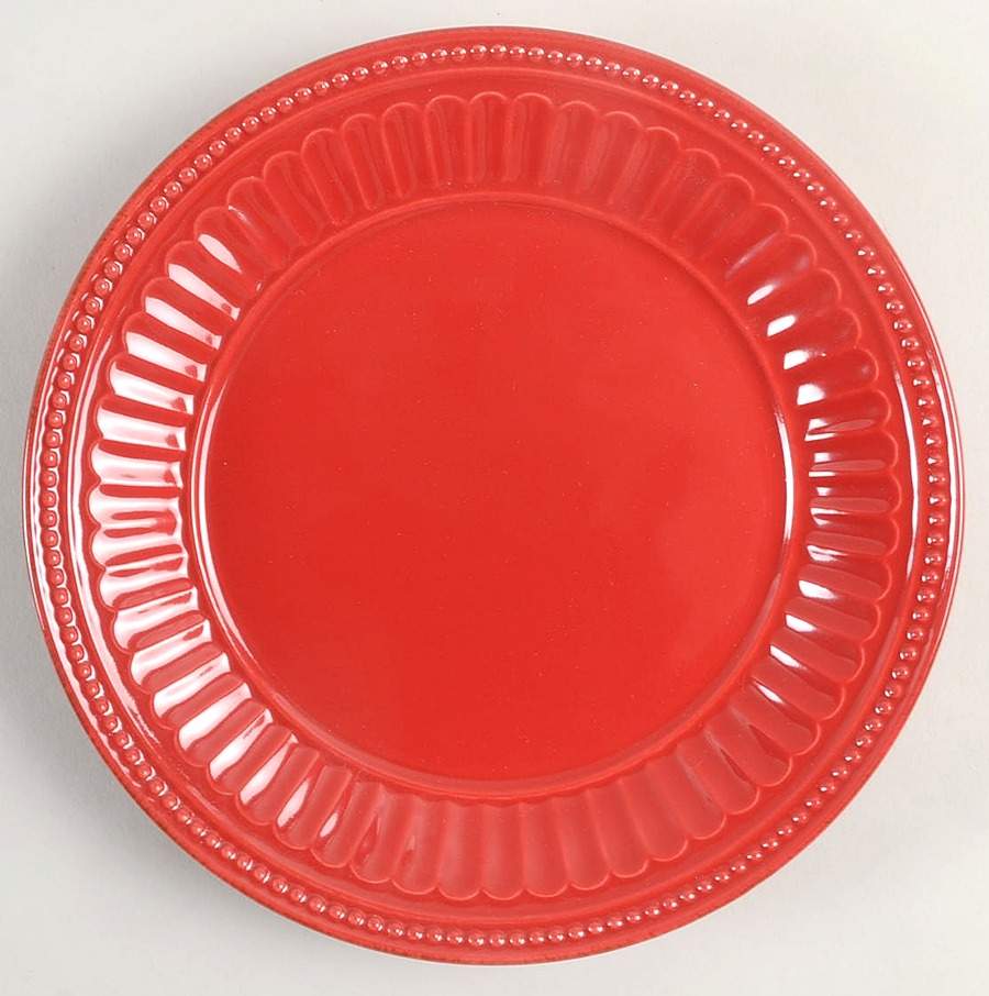 French Perle Groove Cherry Salad/Dessert Plate by Lenox-1