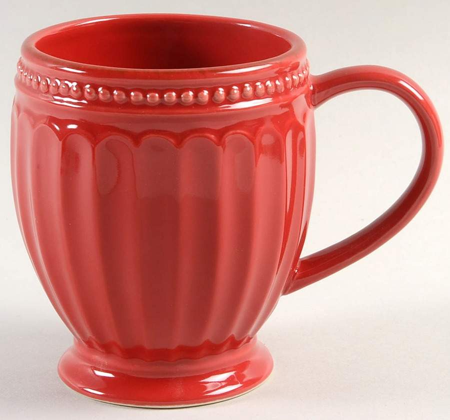 French Perle Groove Cherry Mug by Lenox-1