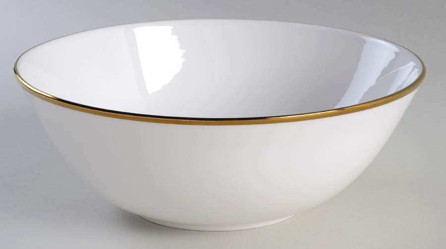 Contempo Luxe (Gold Trim) 9" Round Serving Bowl by Lenox-1