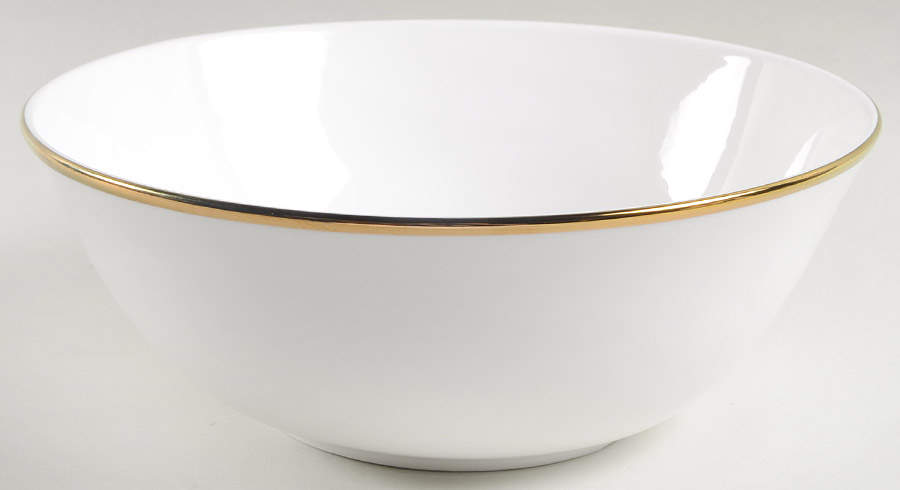 Contempo Luxe (Gold Trim) 9" Round Serving Bowl by Lenox-1