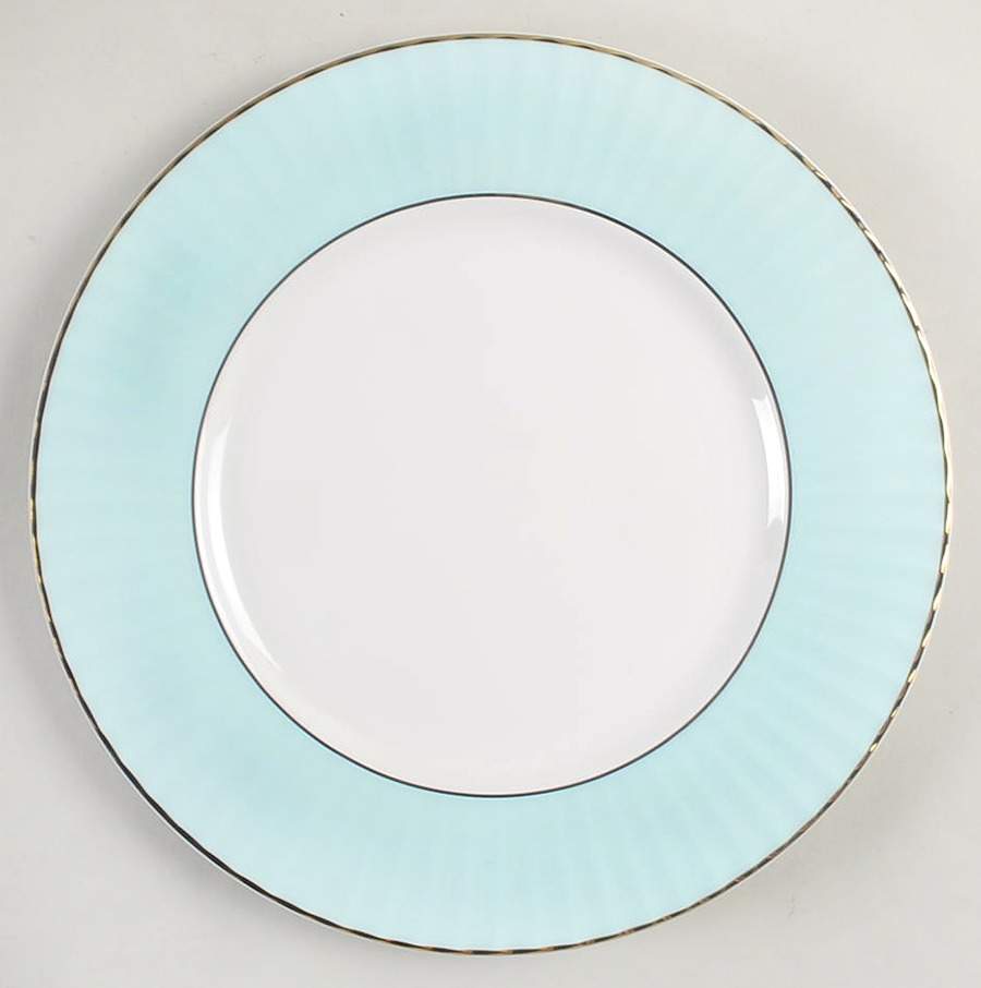 Pleated Colors Aqua Salad Plate by Lenox-1