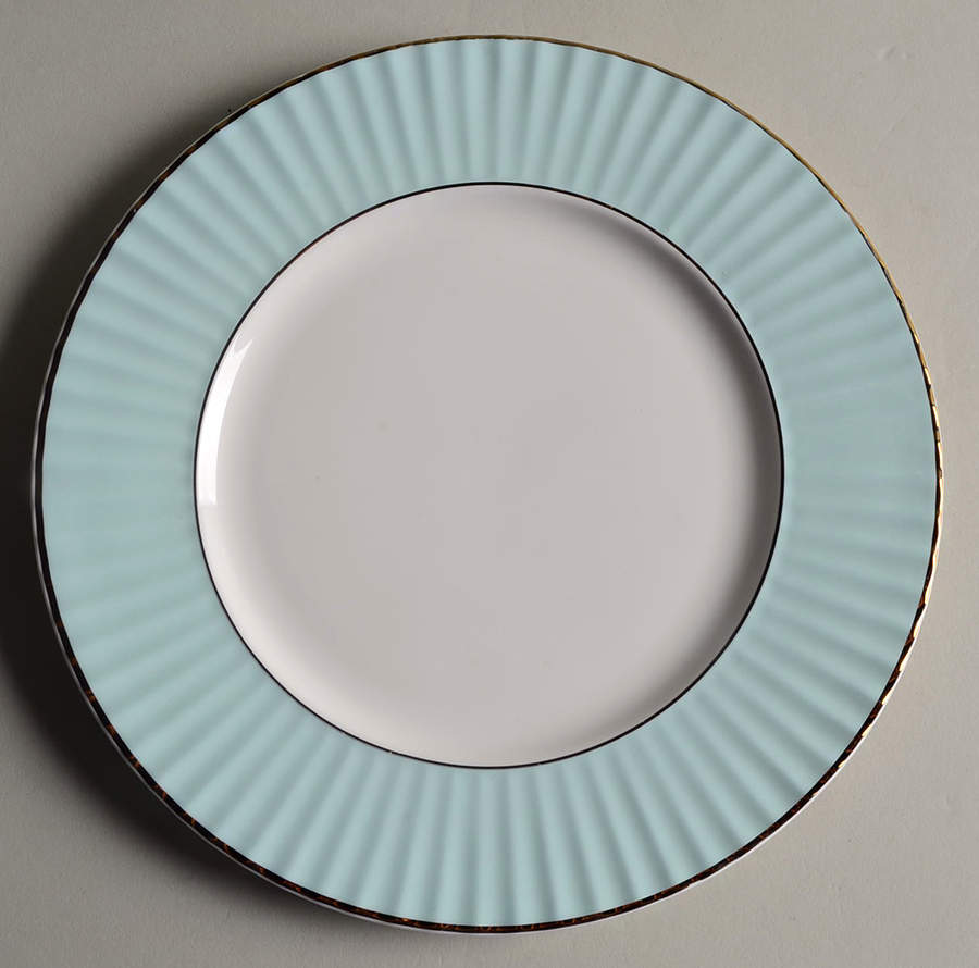 Pleated Colors Aqua Salad Plate by Lenox-1