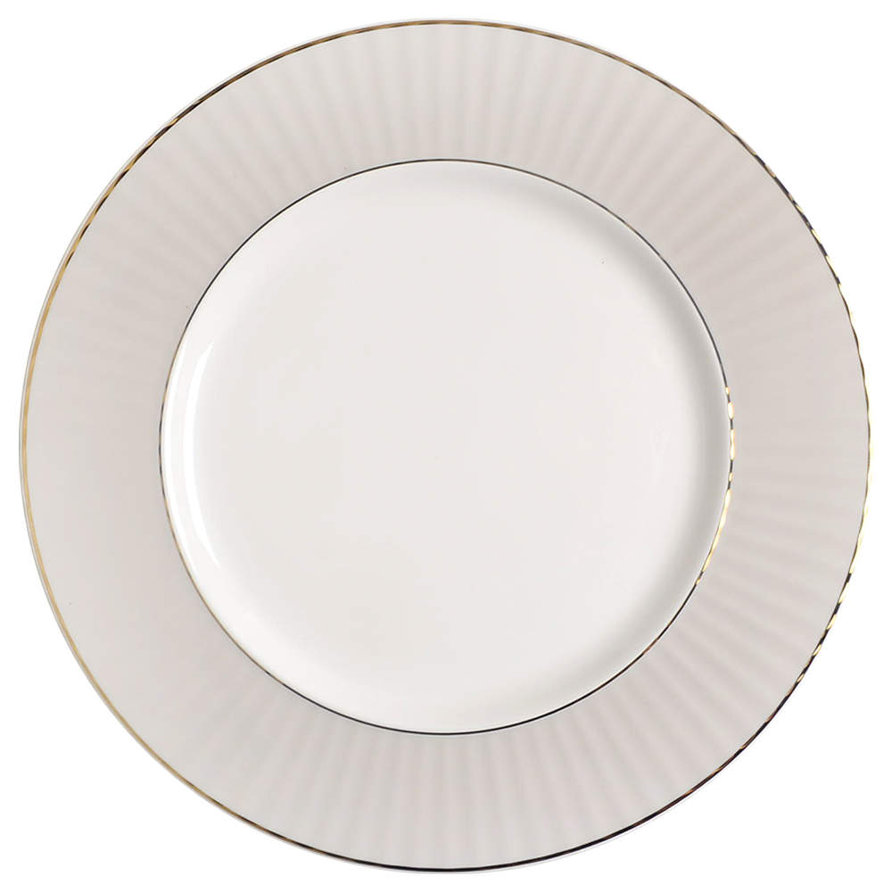 Pleated Colors Grey Dinner Plate by Lenox-1