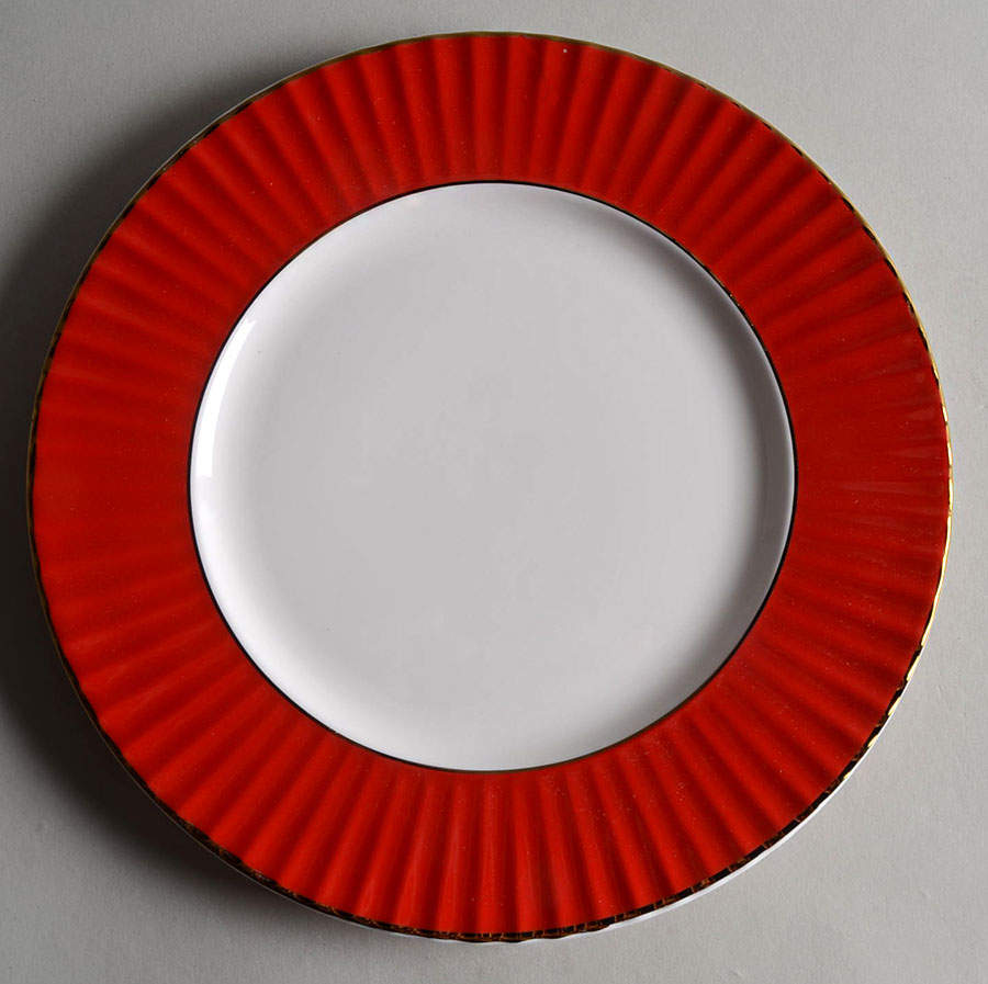 Pleated Colors Red Salad Plate by Lenox-1