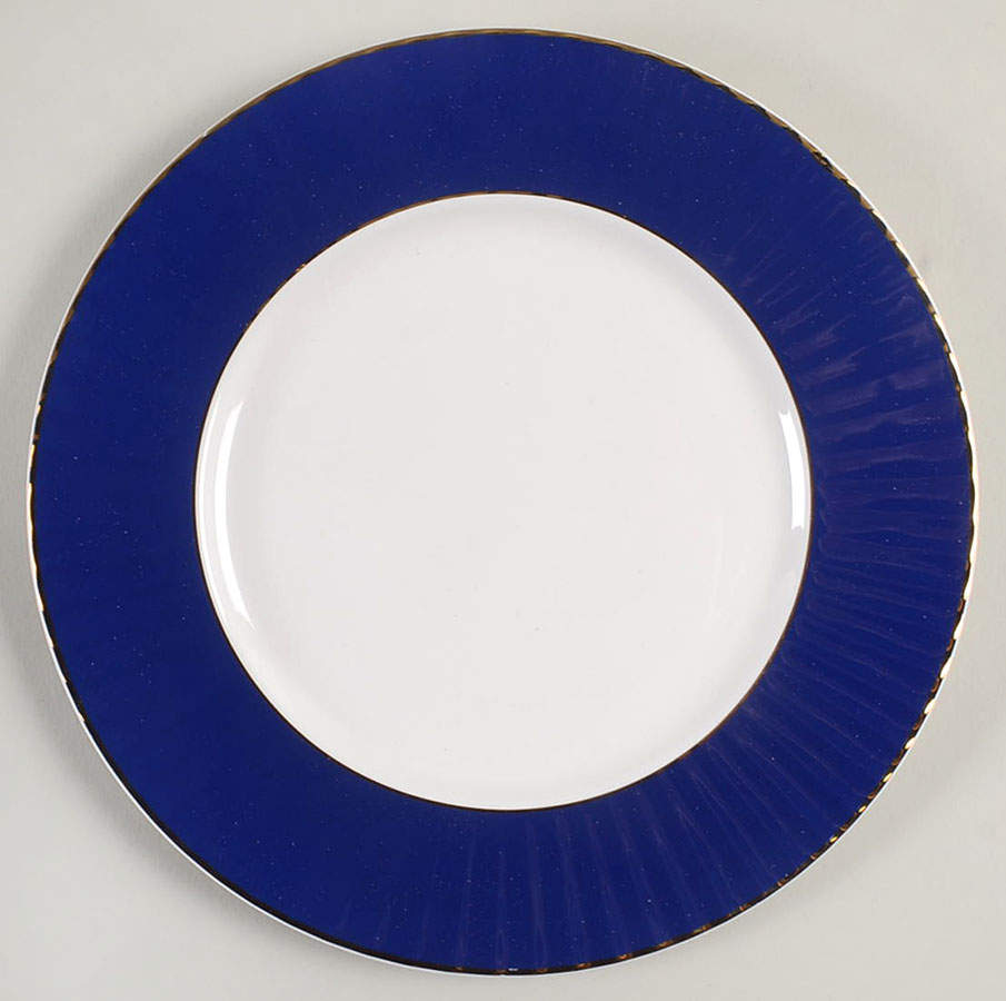 Pleated Colors Navy Blue Salad Plate by Lenox-1
