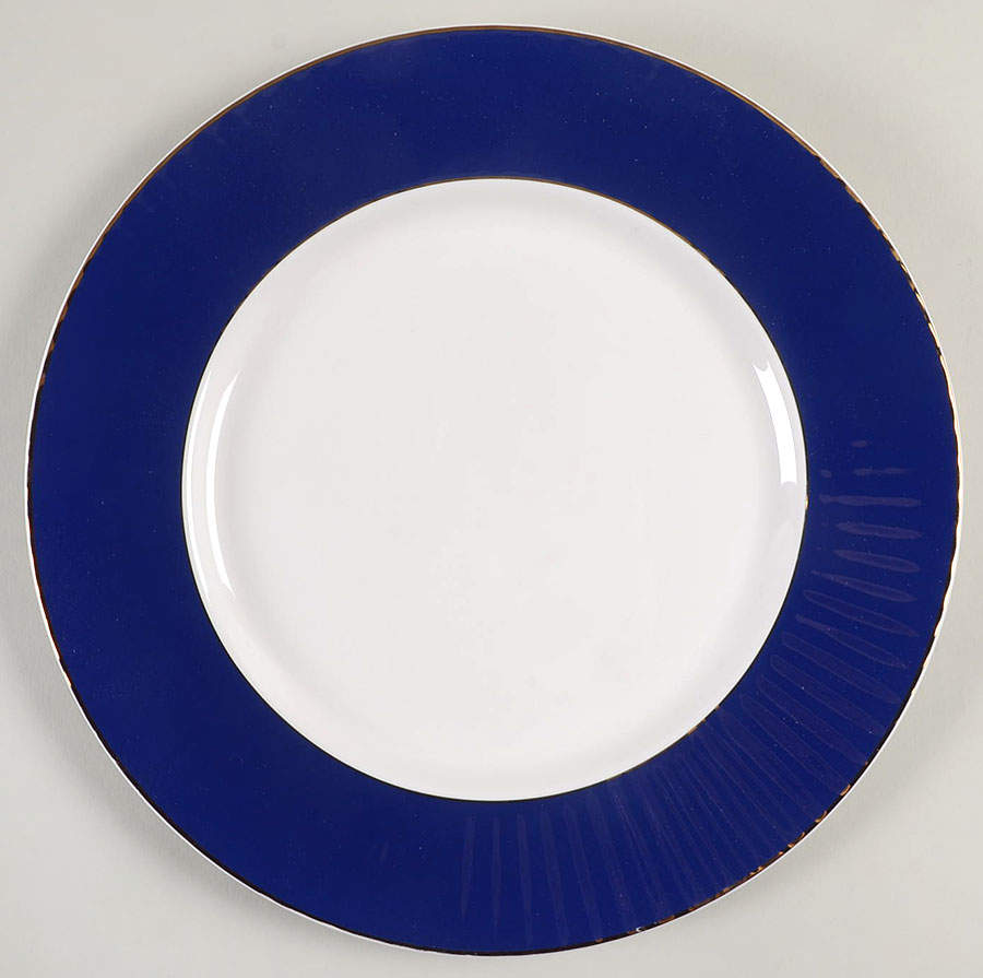 Pleated Colors Navy Blue Dinner Plate by Lenox-1