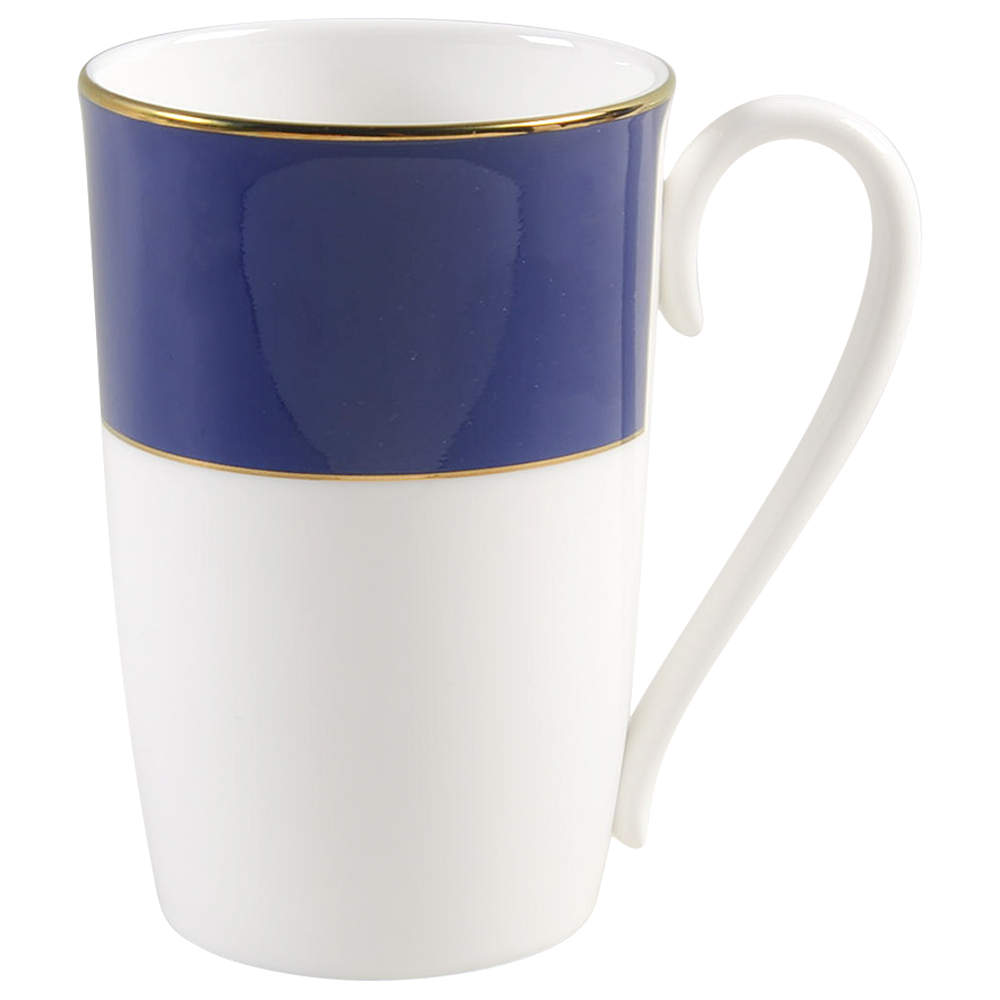 Pleated Colors Navy Blue Mug by Lenox-1