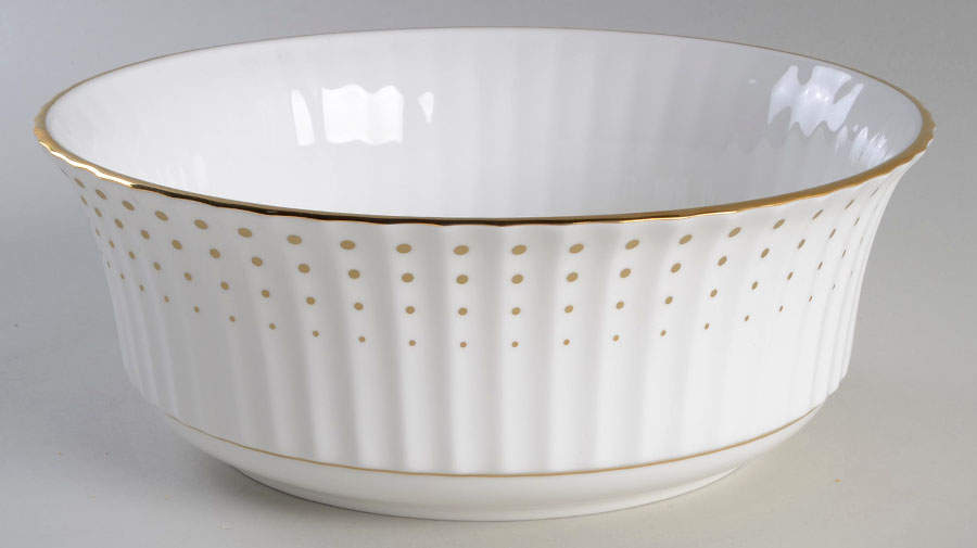 Golden Waterfall 9" Round Serving Bowl by Lenox-1