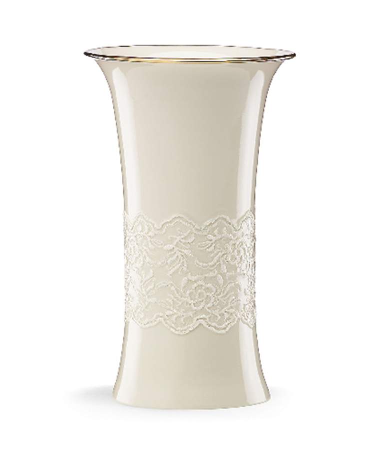 Lace Vases 10" Trumpet Vase by Lenox-1