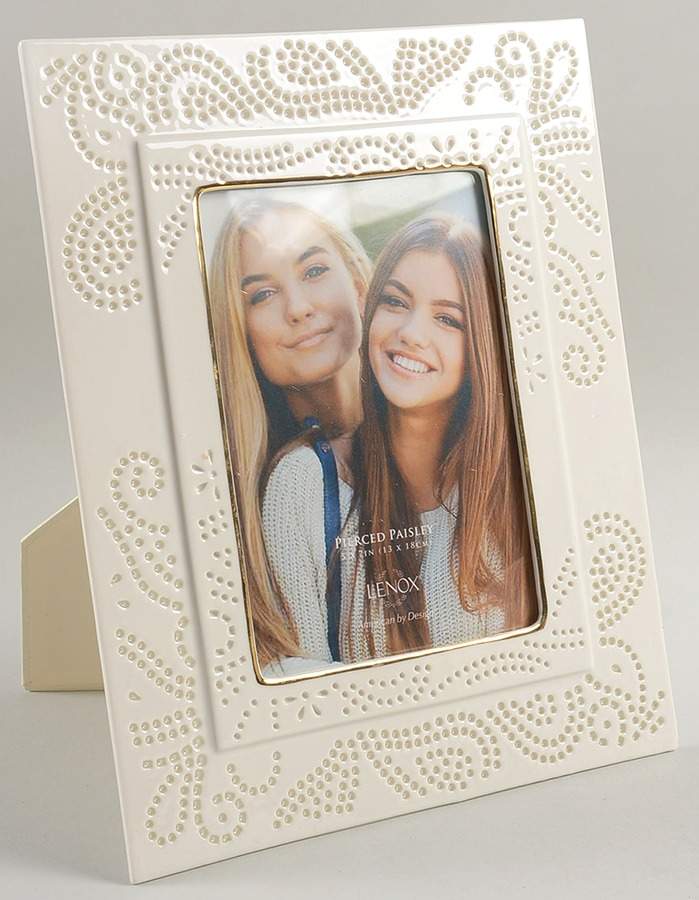 Pierced Paisley Frame-Holds 5" X 7" by Lenox-1