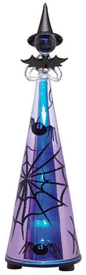 Eternal Halloween Battery Lighted Glass Witch Figurine by Lenox-1
