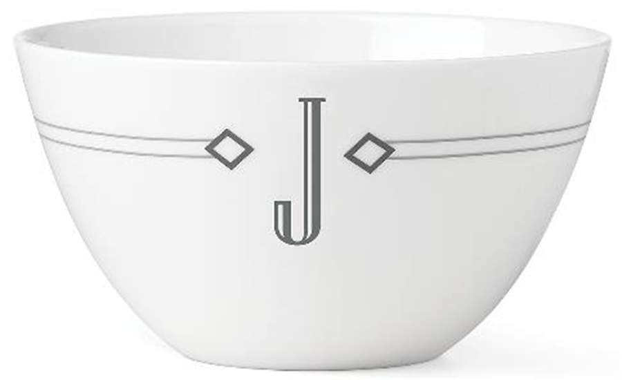 Charcoal Diamond Soup/Cereal Bowl by Lenox-1