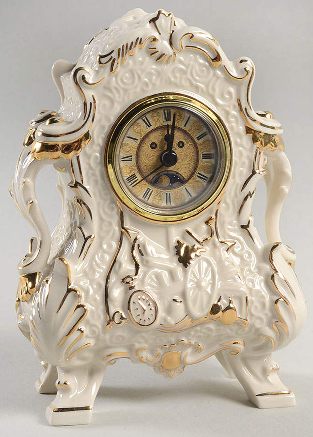 Beauty and the Beast Mantel Clock by Lenox-1