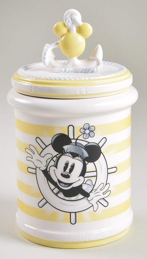 Anchors Away (Mickey and Minnie) Treat Jar & Lid by Lenox-1