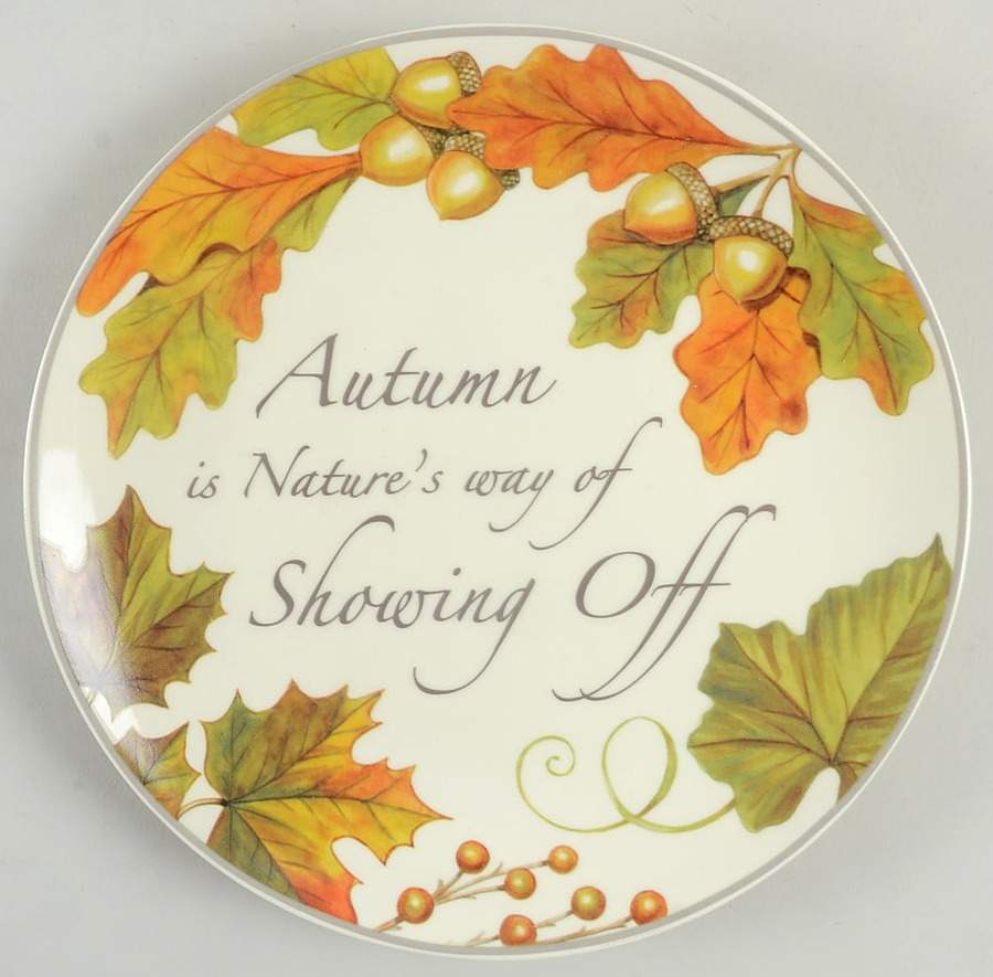 Harvest Sentiment Salad/Dessert Plate by Lenox-1
