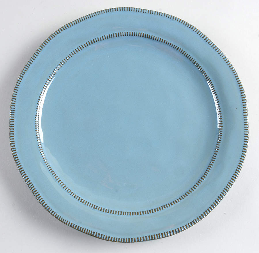 Valencia Teal Dinner Plate by Laurie Gates-1