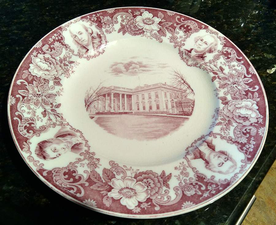 Founders of Our Republic Dinner Plate by Lazarus Straus & Sons-1