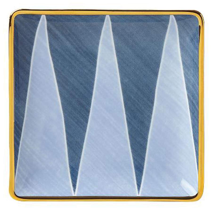 Blue Azzurro Square Tidbit Plate by Lenox-1