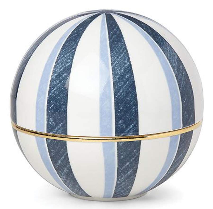Blue Azzurro Round Box & Lid by Lenox-1