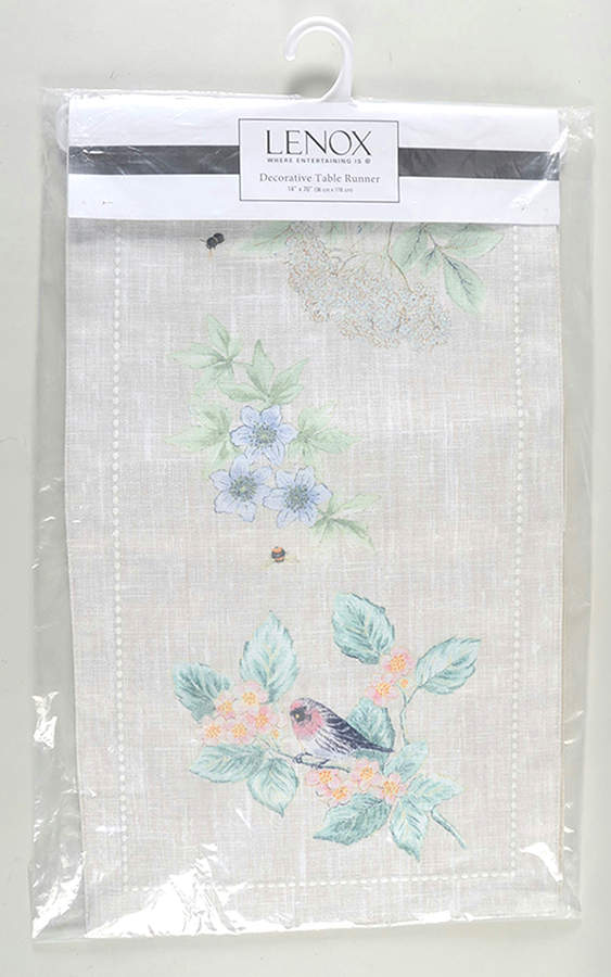 Butterfly Meadow Flutter 14" X 70" Cloth Table Runner by Lenox-1