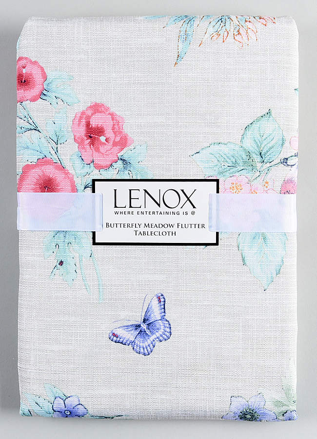 Butterfly Meadow Flutter 60" X 84" Oblong Tablecloth by Lenox-1