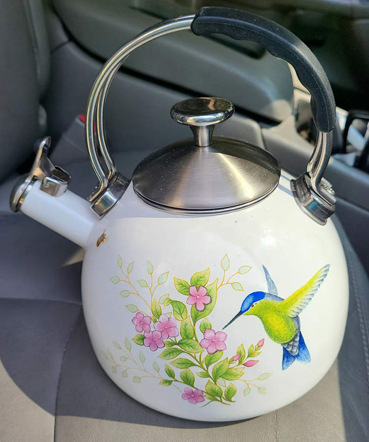 Butterfly Meadow Flutter Metal Kettle & Lid by Lenox-1