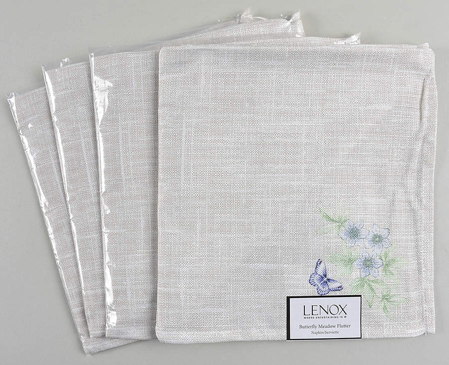 Butterfly Meadow Flutter Cloth Napkin - Set of 4 by Lenox-1