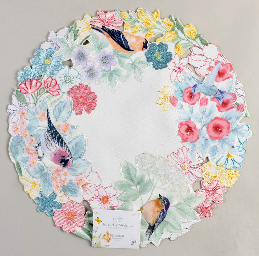 Butterfly Meadow Flutter Cloth Placemat by Lenox-1