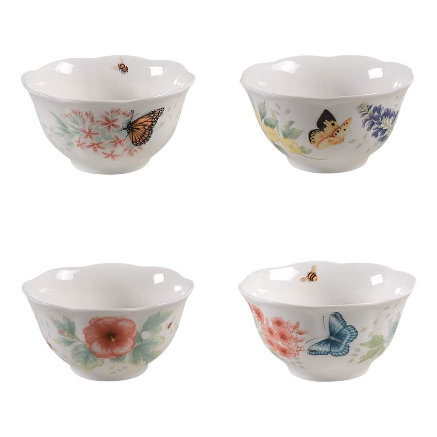 Butterfly Meadow Flutter Rice Bowl - Set of 4 Motifs by Lenox-1