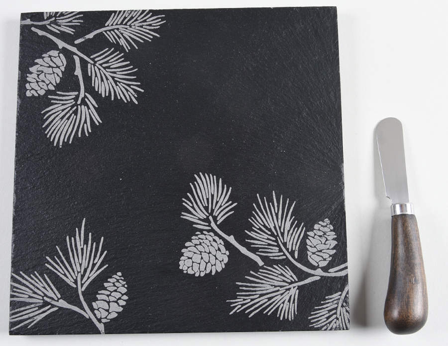 Alpine 2 Piece Cheese Dish and Knife Set by Lenox-1