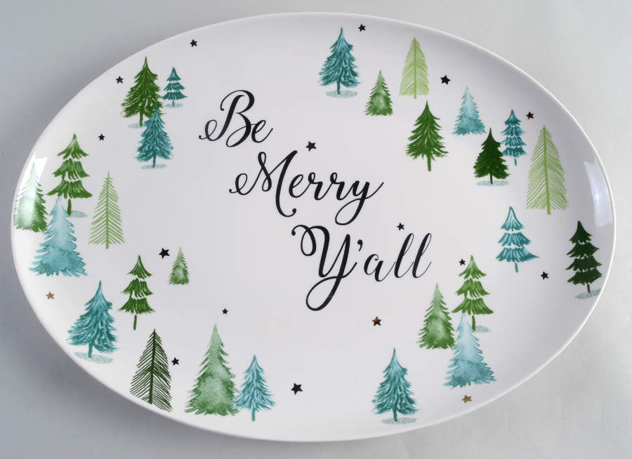 Balsam Lane 16" Oval Serving Platter by Lenox-1