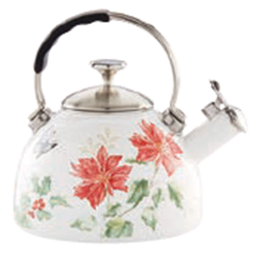Butterfly Meadow Holiday Metal Kettle & Lid by Lenox-1