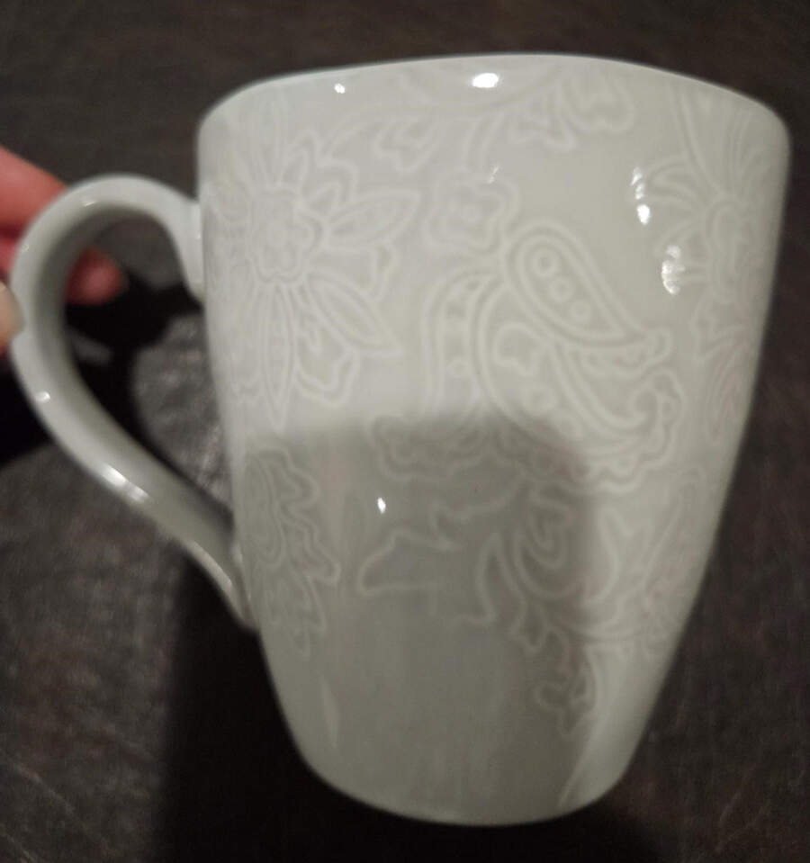 French Carved Flower Mug by Lenox-1