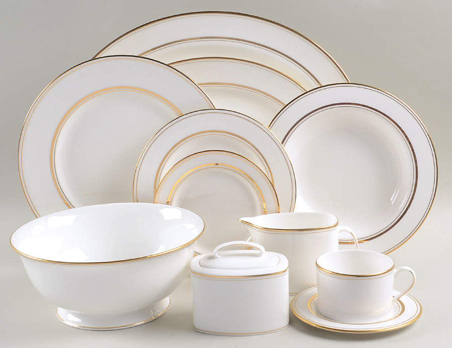 Library Lane Gold 54 Piece Set by Lenox-1
