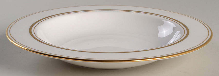 Library Lane Gold 9" Soup/Pasta Bowl by Lenox-1
