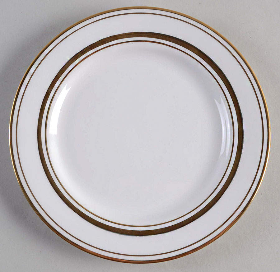 Library Lane Gold Bread & Butter Plate by Lenox-1