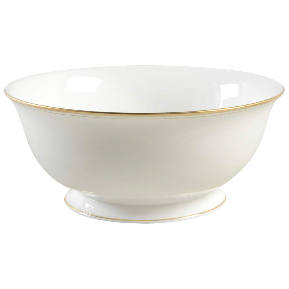Library Lane Gold 8" Round Serving Bowl by Lenox-1