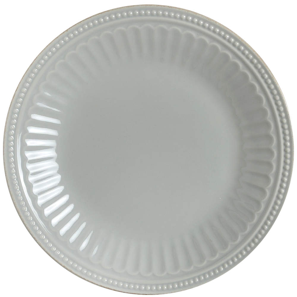 French Perle Groove Grey Luncheon Plate by Lenox-1