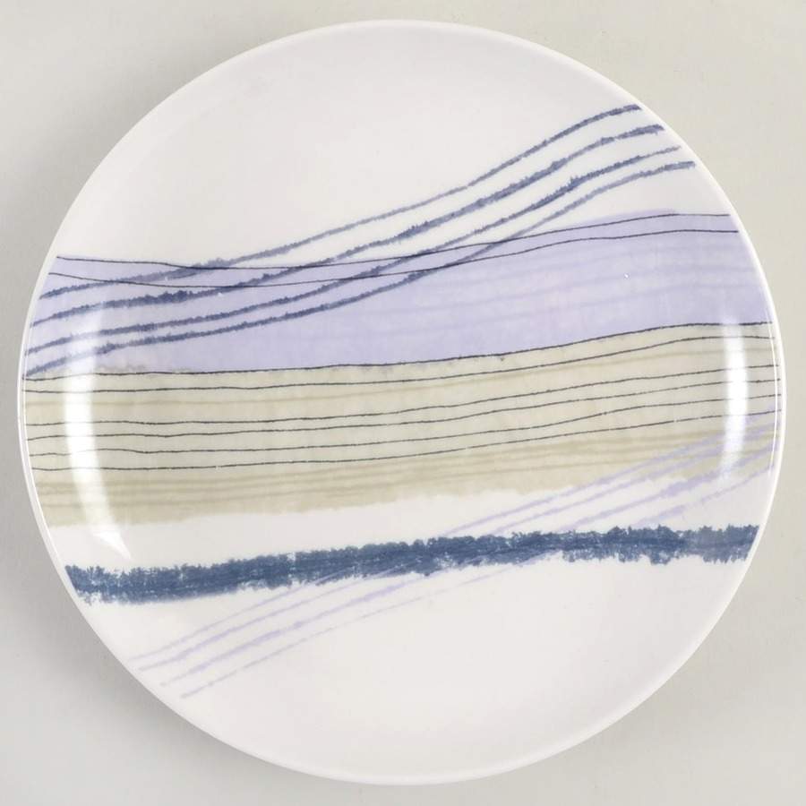 Woven Stripes Lavender Salad Plate by Lenox-1
