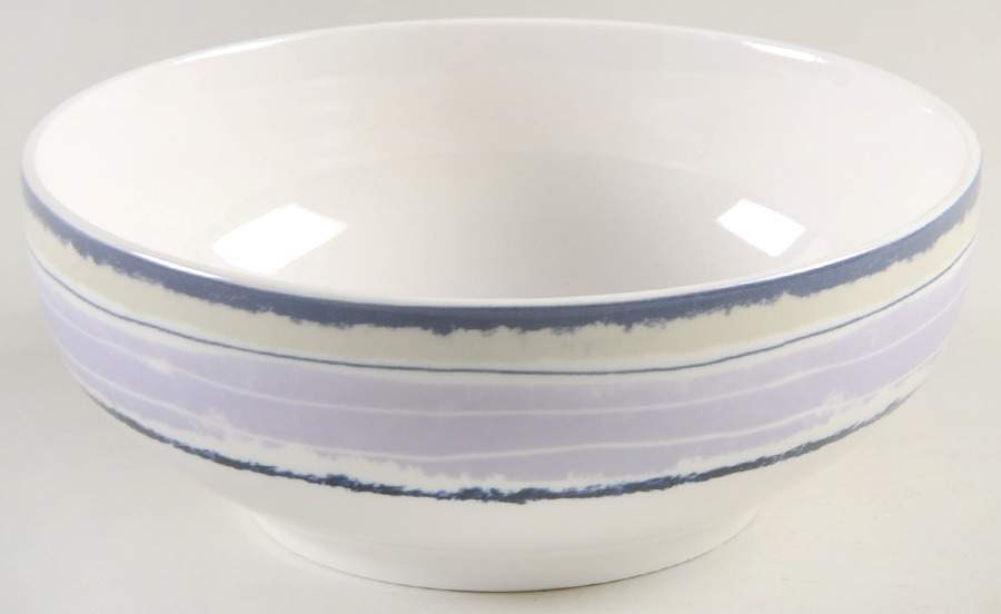 Woven Stripes Lavender Soup/Cereal Bowl by Lenox-1