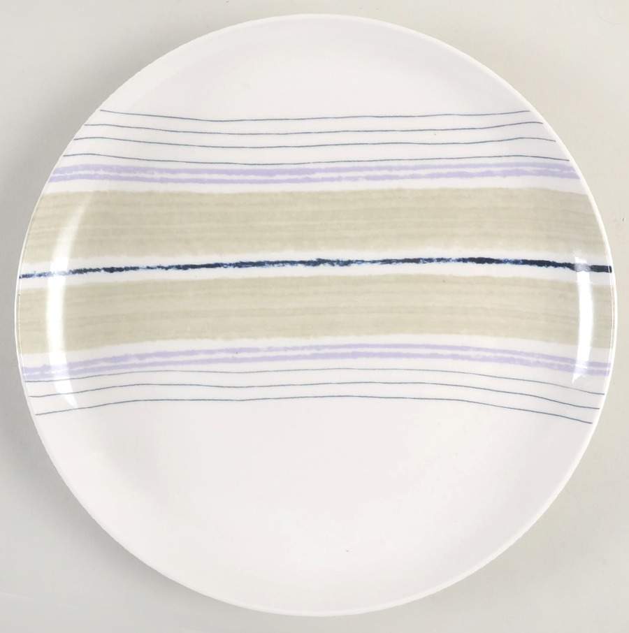 Woven Stripes Lavender Dinner Plate by Lenox-1