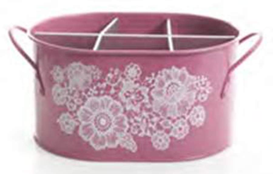 Blutique Metal Flatware Caddy by Laurie Gates-1