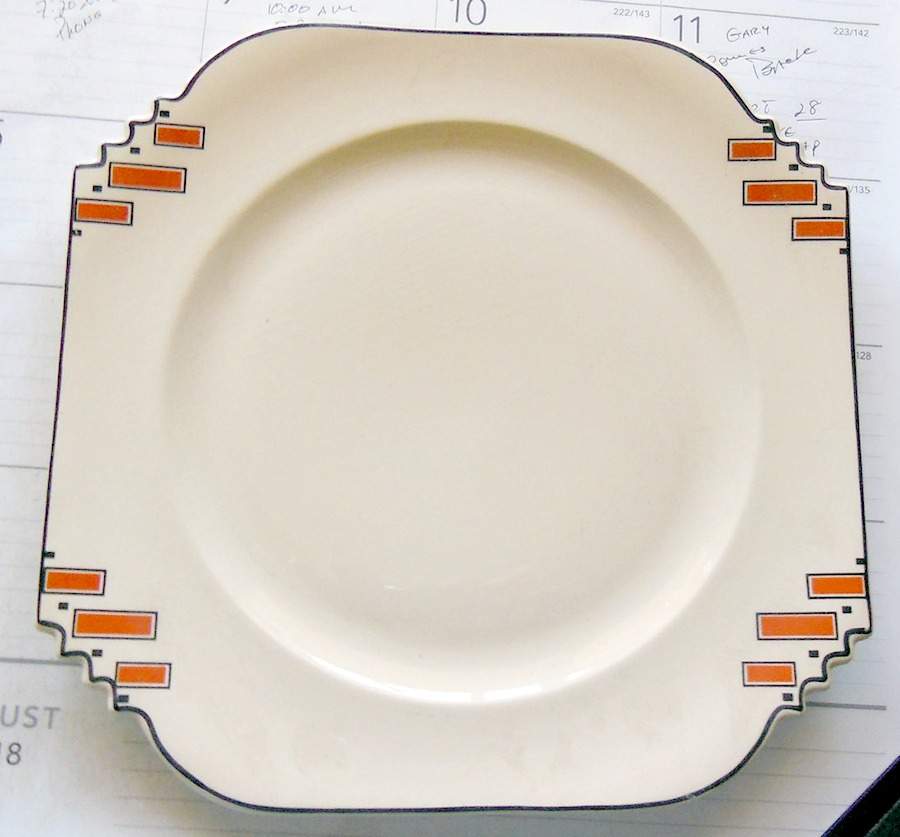 Red Tower Dinner Plate by Leigh Potters-1