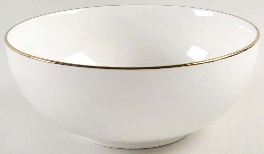 Trianna White 9" Round Vegetable Bowl by Lenox-1