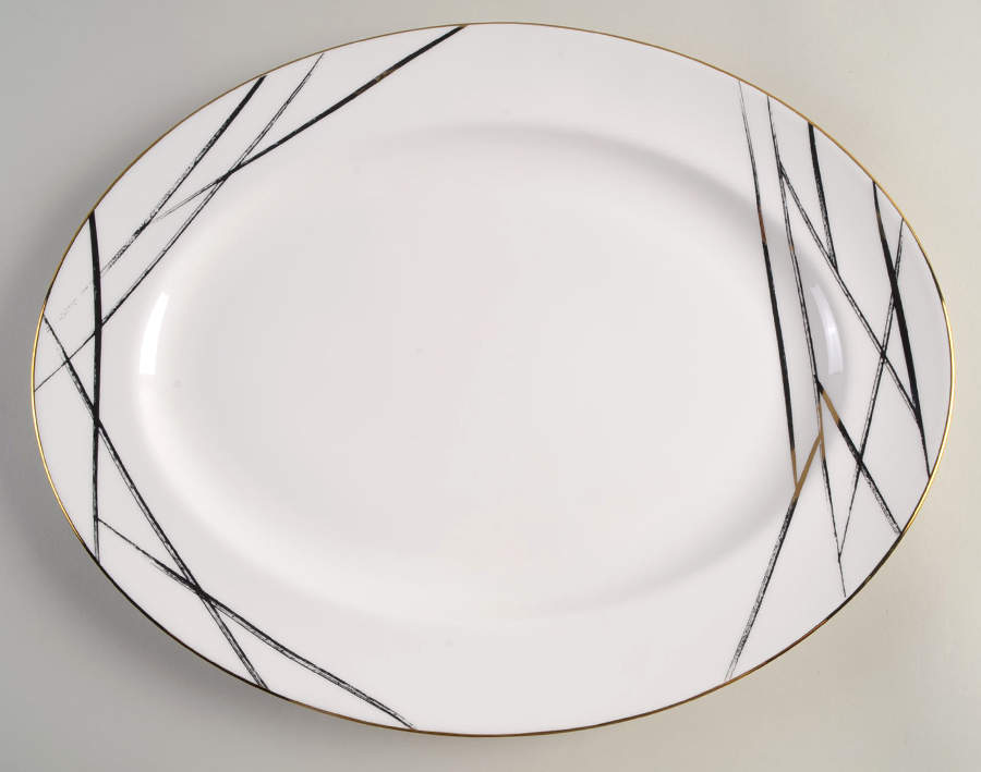 Abergreen 16" Oval Serving Platter by Lenox-1
