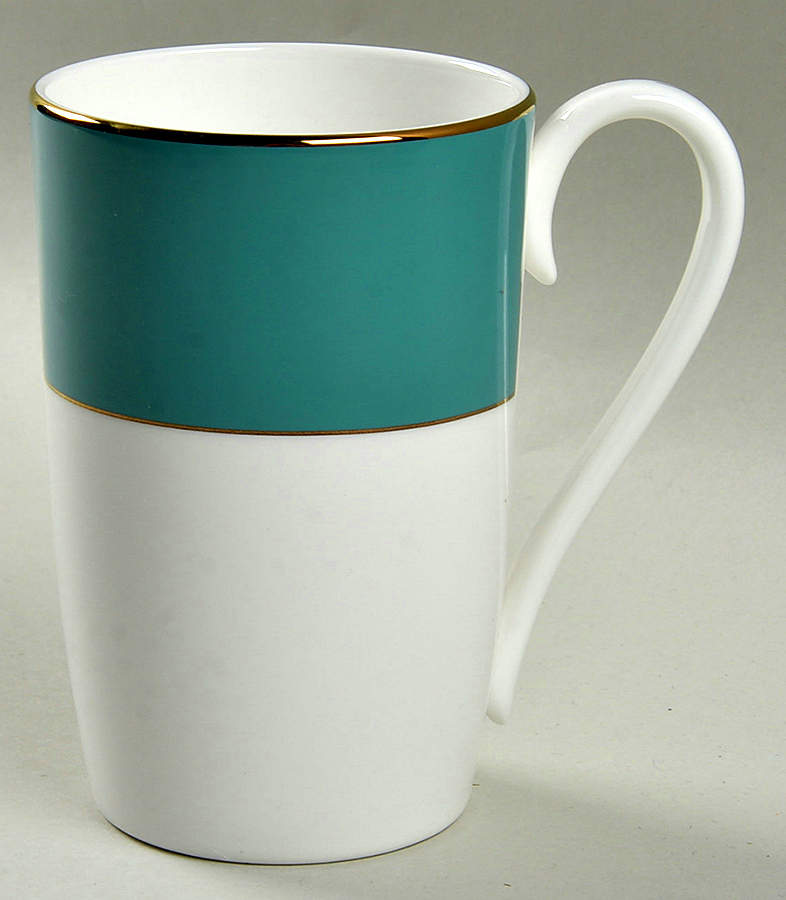 Pleated Colors Teal Mug by Lenox-1