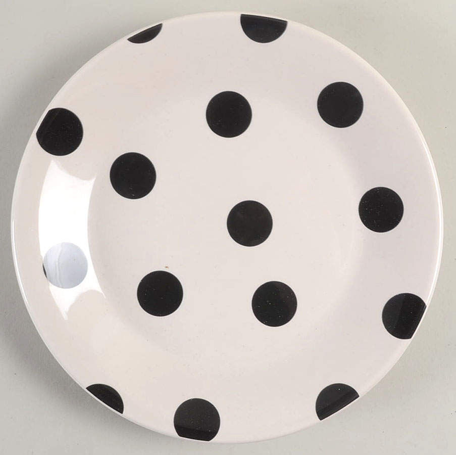 Deco Dot Black Salad Plate by Lenox-1