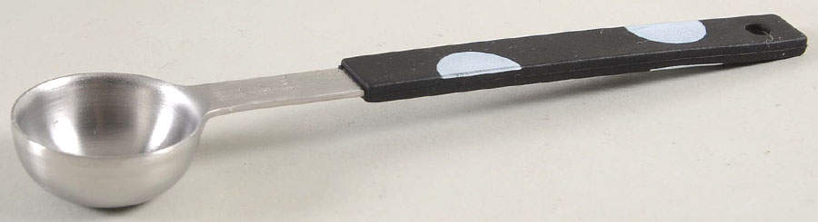 Deco Dot Black 1/2 Teaspoon Metal Measuring Spoon by Lenox-1