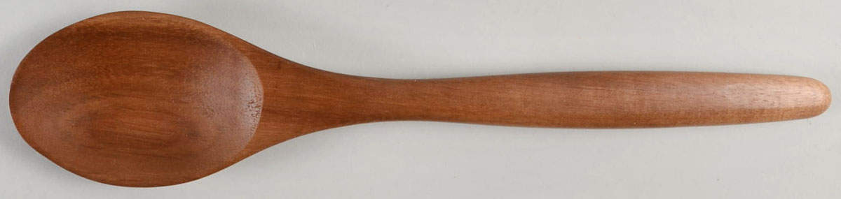 Deco Dot Black Solid Wood Salad Serving Spoon by Lenox-1