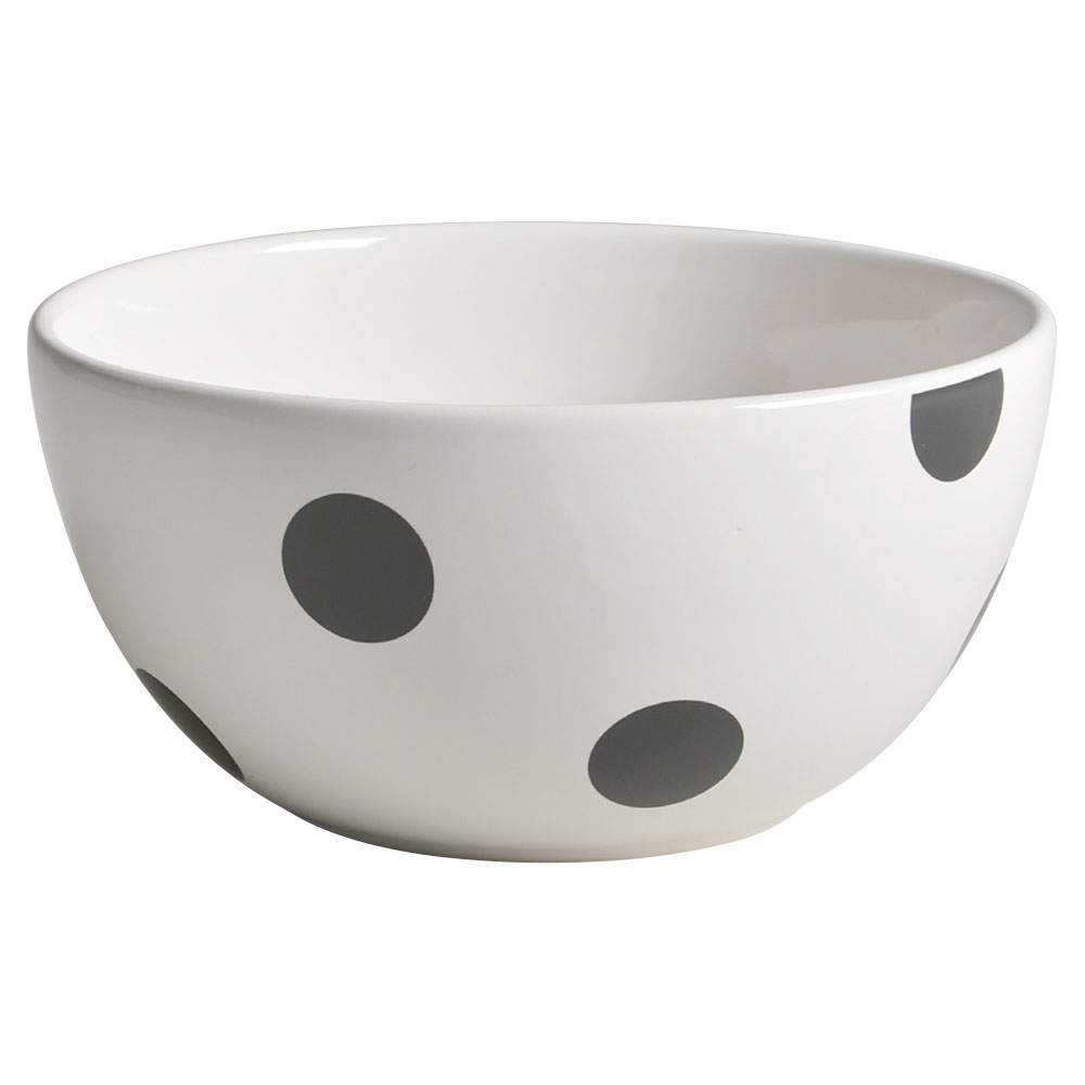 Deco Dot Black Soup/Cereal Bowl by Lenox-1